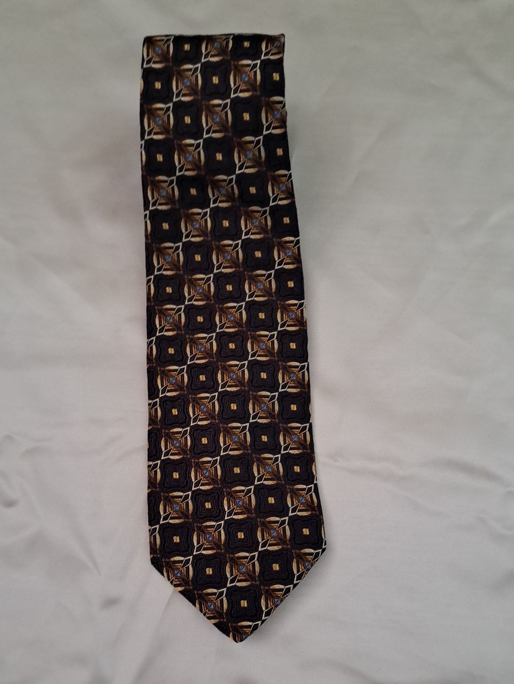 Robert Talbott Best of Class Nordstrom Silk Tie Geometric Imported Silk - Picture 4 of 9